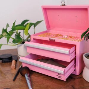Member's Mark 11" Toolbox with 5 Piece Tool Set - Pink