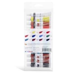 KINGART Studio Watercolor Paint, 12 ml (.4oz), Set of 12 Colors