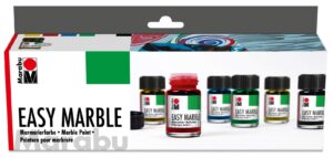 marabu easy marble paint starter set (mbu66053)