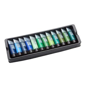 KINGART 500-48 PRO Artist Quality 48 Pc. Acrylic Paint Set, 22ml (0.74oz) Tubes, Set of 48 Unique, Highly Pigmented Colors