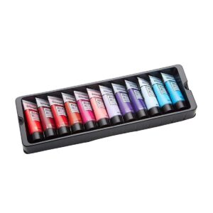 KINGART 500-48 PRO Artist Quality 48 Pc. Acrylic Paint Set, 22ml (0.74oz) Tubes, Set of 48 Unique, Highly Pigmented Colors