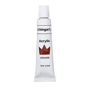 KINGART Studio Acrylic Paint, 12 ml (.4oz), Set of 12 Colors