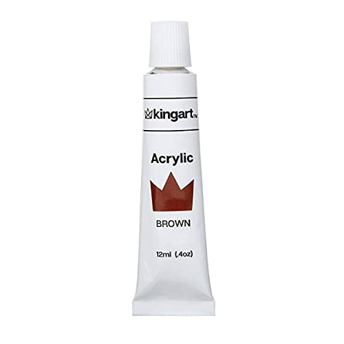 KINGART Studio Acrylic Paint, 12 ml (.4oz), Set of 12 Colors