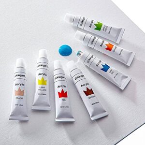 KINGART Studio Acrylic Paint, 12 ml (.4oz), Set of 12 Colors