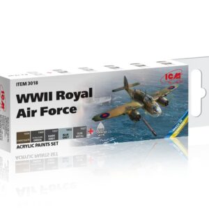 ICM 3018 - Acrylic paint set for WWII Royal Air Force