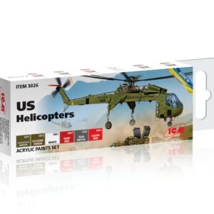 ICM 3026 - Acrylic paint set for US Helicopters