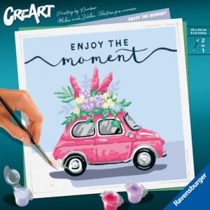 Ravensburger CreArt Enjoy The Moment Paint by Numbers Kit for Adults - Painting Arts and Crafts for Ages 12 and Up