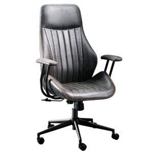 XIZZI Ergonomic Chair Office Computer Chair Executive High Back Home Office Desk Chairs with Armrest Lumbar Support (Dark Grey)