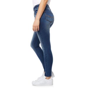 WallFlower Women's Size Flirty Curvy Skinny High Rise Insta Stretch Juniors Jeans (Standard, Pia, 20 Plus