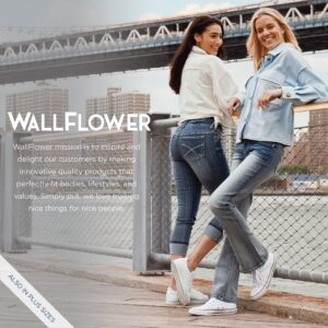 WallFlower Women's Size Flirty Curvy Crop High-Rise Insta Stretch Juniors (Standard, Alani, 20 Plus