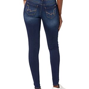 WallFlower Women's Ultra Skinny Mid-Rise Insta Soft Juniors Jeans (Standard and Plus), Lake Pure, 7 Short