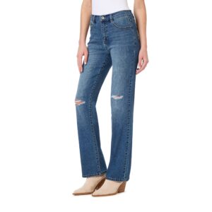 wallflower women's fearless curvy 70s bootcut denim super high-rise insta vintage juniors jeans, myra, 11