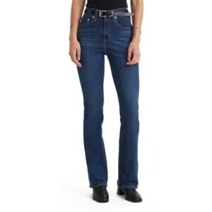 levi's women's 725 high rise bootcut jeans, lapis dark horse, 28 (us 6) m