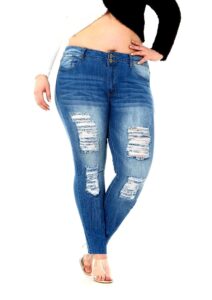 kunmi jack david allabreve gboomo 1826 wallflower plus size astylish distressed ripped lee blue skinny jeans lildy vanberfia…