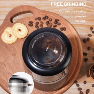 SHARDOR Super Silent Coffee Grinder Electric, Herb Grinder, Spice Grinder, Coffee Bean Grinder, Espresso Grinder with 1 Removable Stainless Steel Bowl