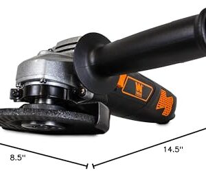 WEN 944 7-Amp Angle Grinder, 4-1/2", Grey,black,orange