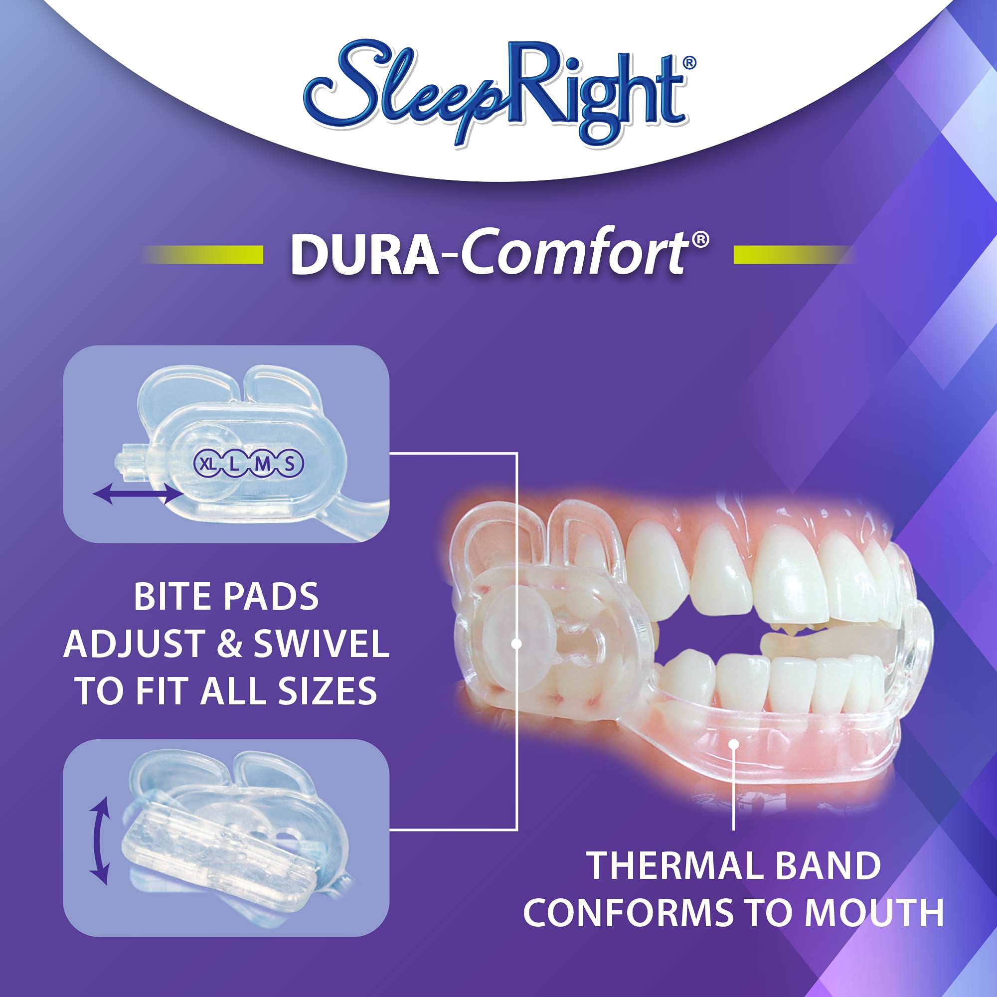 SleepRight Dura-Comfort Dental Guard – Mouth Guard To Prevent Teeth Grinding