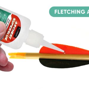 Starbond 1 oz. Premium Archery Fletching Super Glue (Less Brittle, High Impact Resistance), Includes Instant-Dry Activator for Archery Fletching, Arrow Inserts, and Precision Repairs