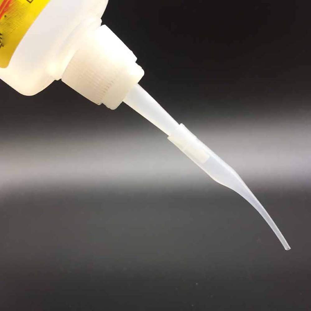 HAPY SHOP 600 Pcs Glue Micro-Tips Plastic Glue Extender Precision Applicator Micro Glue Tips for Crafting, Lab Dispensing,Adhesive Dispensers,4.7 Inch