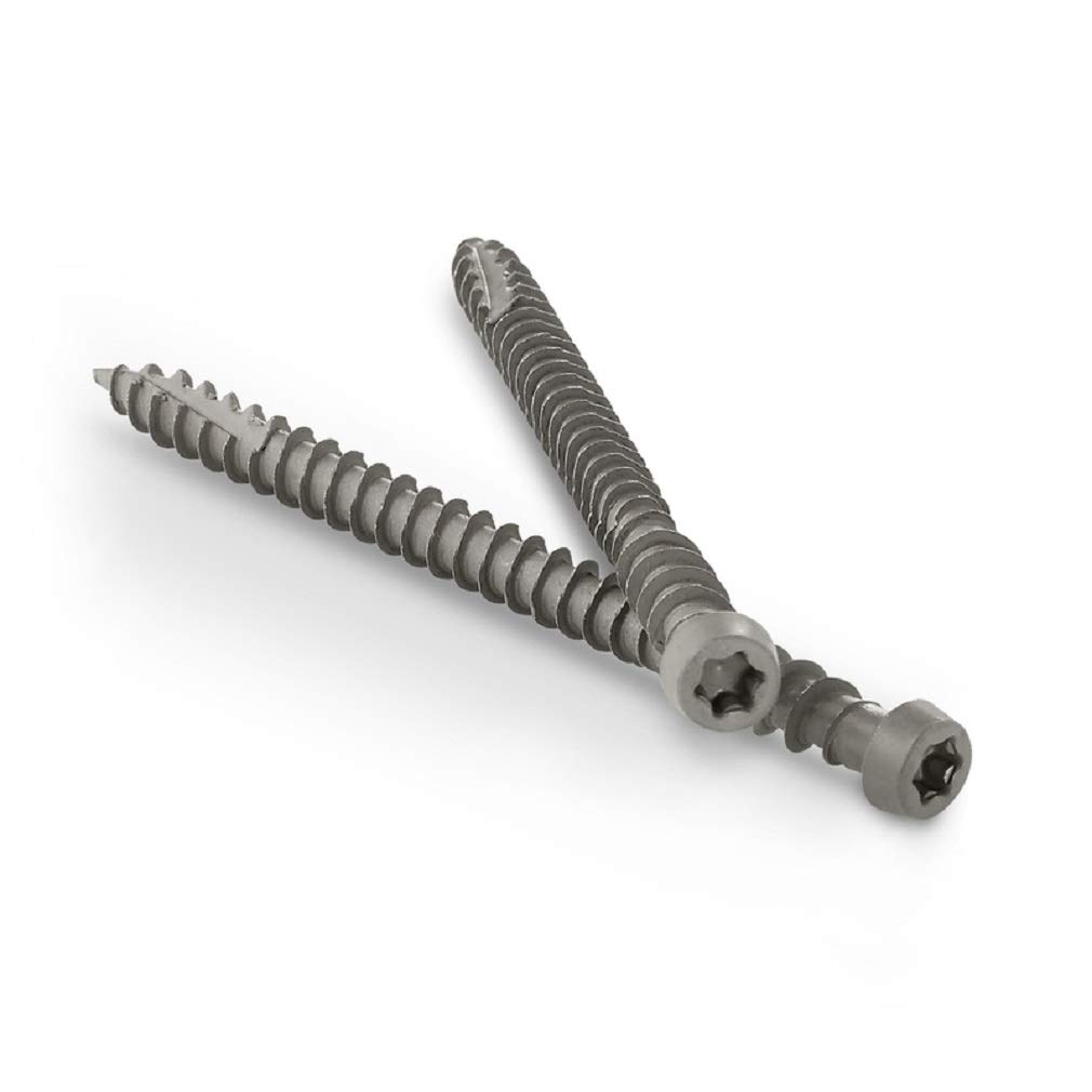 Starborn Pro Plug System Screws- Epoxy Coated Steel Screws for Use With the Pro Plug PVC System, 10 x 2", Star Drive, 375 Pieces Covers 100 sq ft of Decking or 250 Lineal Feet of Trim