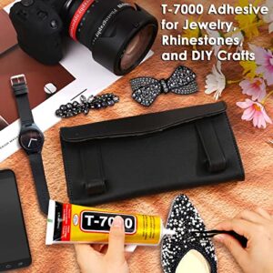 Upgrade T-7000 Black Adhesive Glue for Phone, Cridoz 110ml Waterproof Jewelry Glue Precision Craft Adhesive for Cell Phone Screen Repair Glass Wood Crafts Metal and Stones