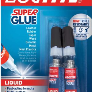 Loctite Super Glue Liquid, Two 2-Gram Tubes (1399963)