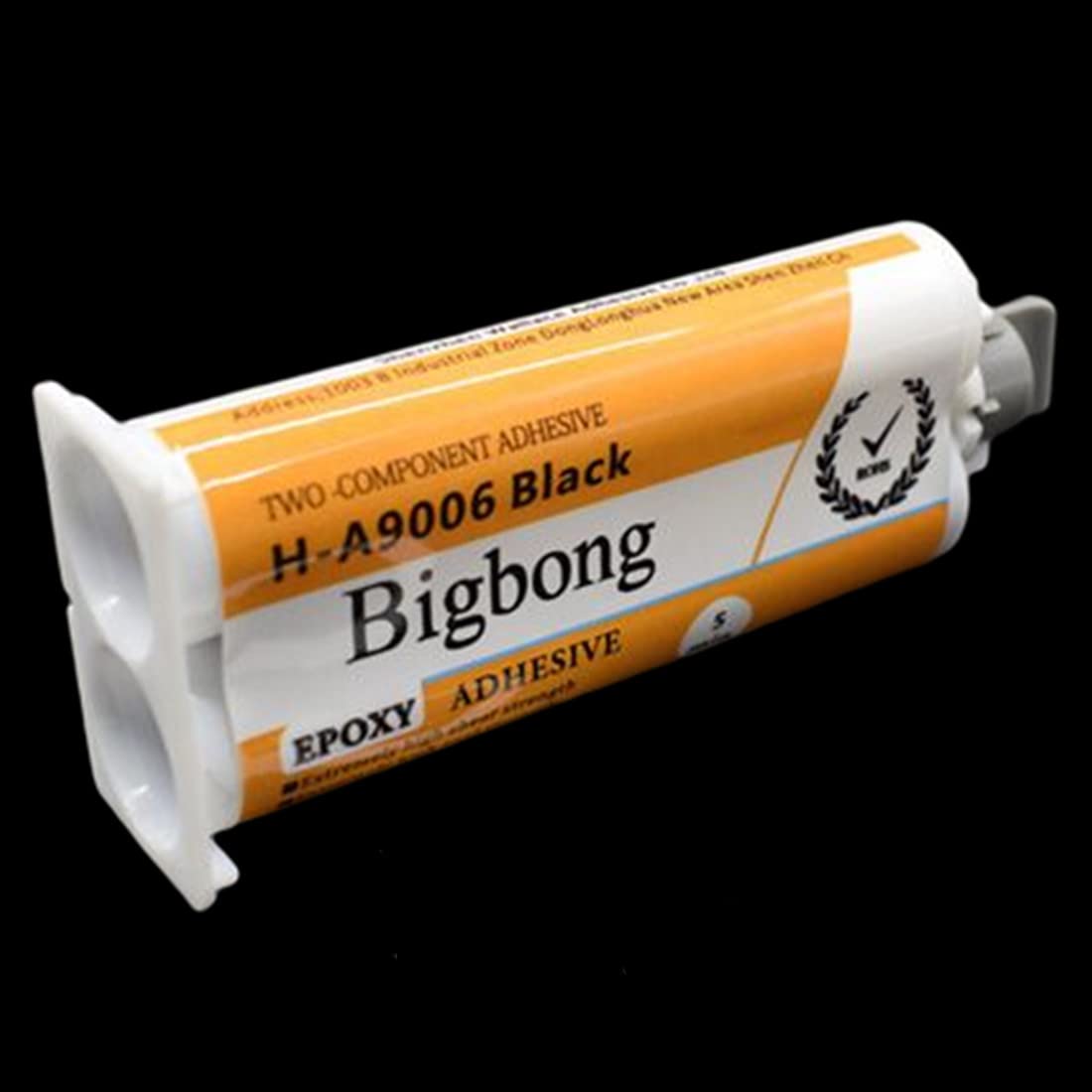 Bigbong 50ml 1:1 Black Epoxy Resin AB Glue Curing Time 5 Minutes Epoxy Glue 2-Part Epoxies Epoxy Adhesive for Bonding Stainless Steel Metal Wood Ceramic Stone Plastic