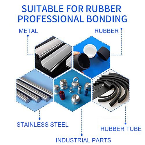 Rubber glue, rubber adhesive, for bonding rubber and rubber, rubber and other material. Instant super glue for Rubber, Tire, Boots, Belt, DIY Crafts, Rubber Edge, Rubber Tube, Rubber Product