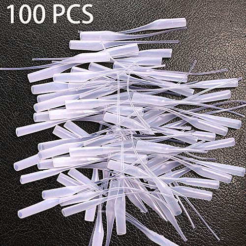 PAGOW Glue Micro Tips, 100 PCS Precision Micro-Tips, Glue Extender Applicator for Dispensing Adhesive Dispensers Crafting, Great Work with CA Building Stick, Handmade Craft Tissue Model Projects