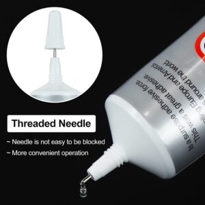 B6000 Jewelry Glue Clear Rhinestone, Inlay Glue, Pendant Adhesive, 50g Craft Adhesive Glue with Precision Tip Multifunctional Fabric Glue (50ML)