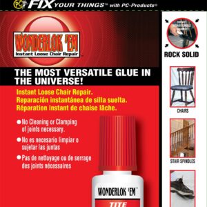 PC Products, 5 gram, Clear Adhesive for Chair Joint and Furniture Repair