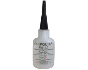 chip quik sg1-1.0 super glue - thin viscosity - penetrating 1.0oz