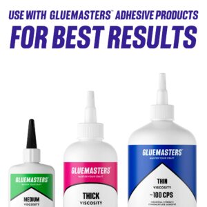 Professional Cyanoacrylate Super Glue Accelerator by GLUE MASTERS - (6.8 fl. oz) Aerosol Activator for instant adhesion for CA glues
