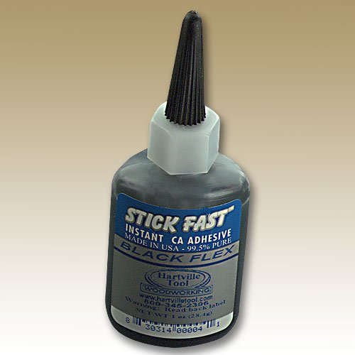 Stick Fast 4 CA Flexible Glue, 1 oz Capacity, Black