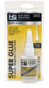 bob smith industries bsi-139h clear super-gold odorless foam safe super glue, 1 oz.