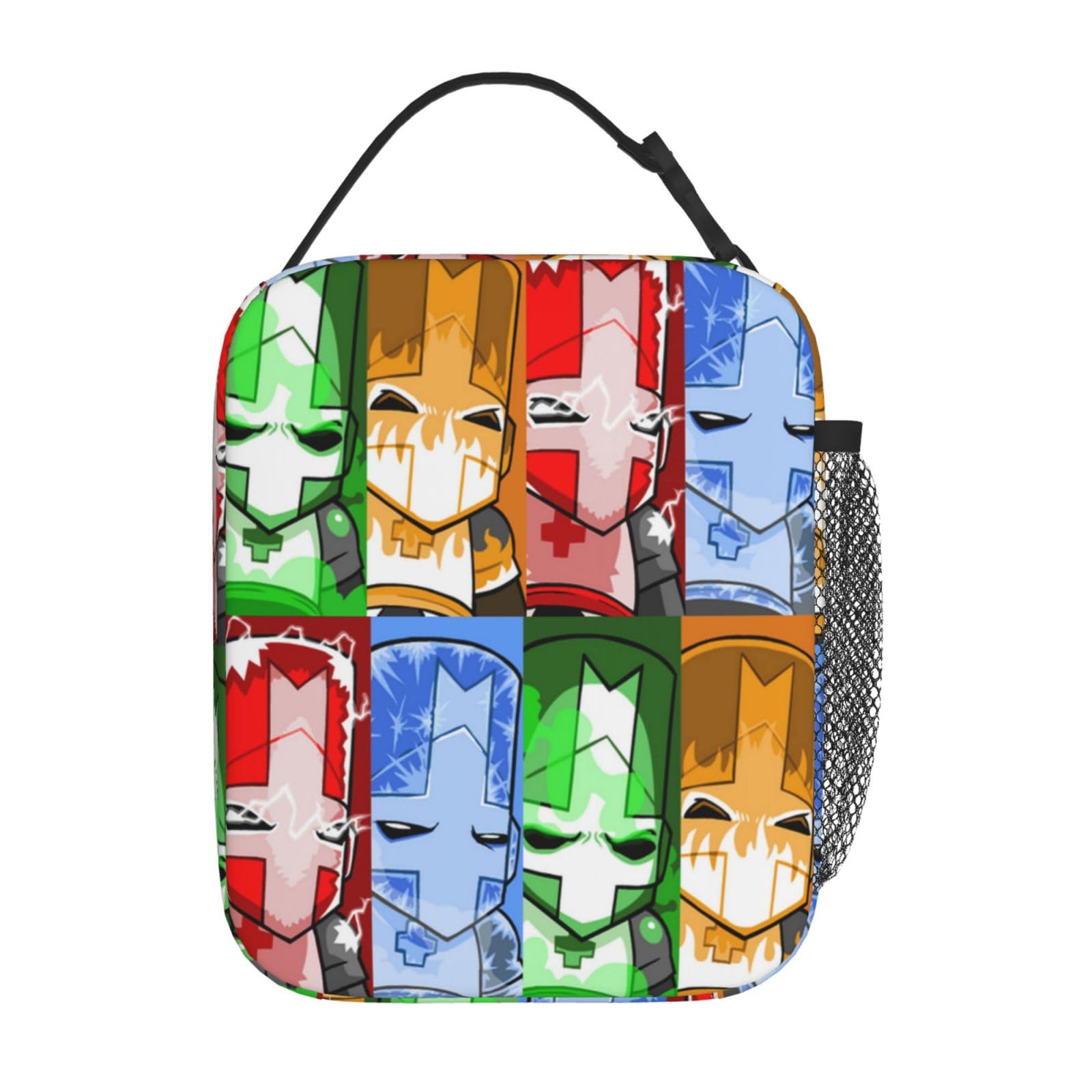 DSERC Castle Cartoon Crashers Anime Lunch Bags Insulated Lunch Tote Reusable Lunch Handbag for Work Picnic Travel 10 X 4 X 8 inches