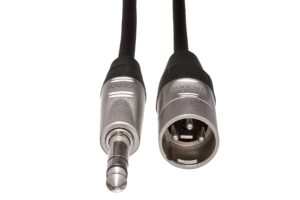 hosa hsx-005 rean 1/4" trs to xlr3m pro balanced interconnect cable, 5 feet