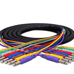 Hosa CPP-845 1/4" TS to Same Unbalanced Patch Cables, 1.5 Feet