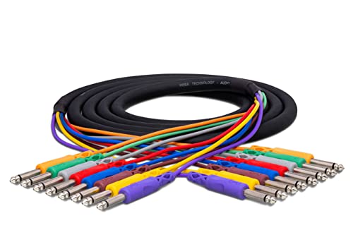 Hosa CPP-845 1/4" TS to Same Unbalanced Patch Cables, 1.5 Feet