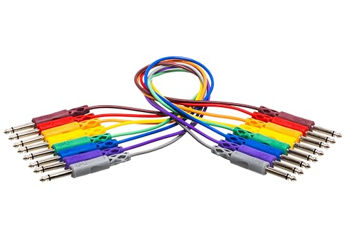 Hosa CPP-845 1/4" TS to Same Unbalanced Patch Cables, 1.5 Feet
