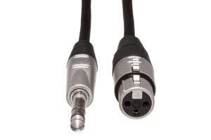 hosa hxs-010 rean xlr3f to 1/4" trs pro balanced interconnect cable, 10 feet