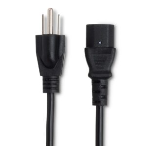 Hosa PWC-148 IEC C13 to NEMA 5-15P Power Cord, 8 Feet