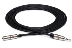 hosa hxmm-010 rean 3.5 mm trs to 3.5 mm trs headphone extension cable, 10 feet