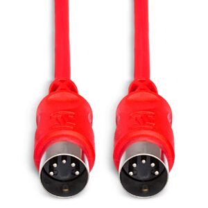 Hosa MID-305RD MIDI Cable, 5-pin DIN to Same, 5 ft