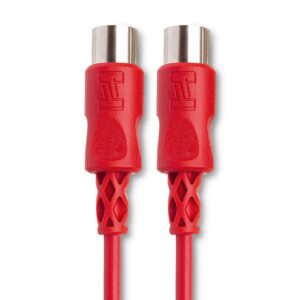 Hosa MID-305RD MIDI Cable, 5-pin DIN to Same, 5 ft
