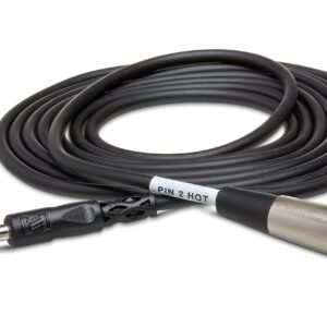 Hosa PXM-105 1/4" TS to XLR3M Unbalanced Interconnect Cable, 5 Feet