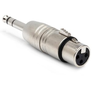 Hosa GXP-143 XLR3F to 1/4 in TRS Adaptor, Designed to Adapt an XLR3M to a Balanced Phone Input