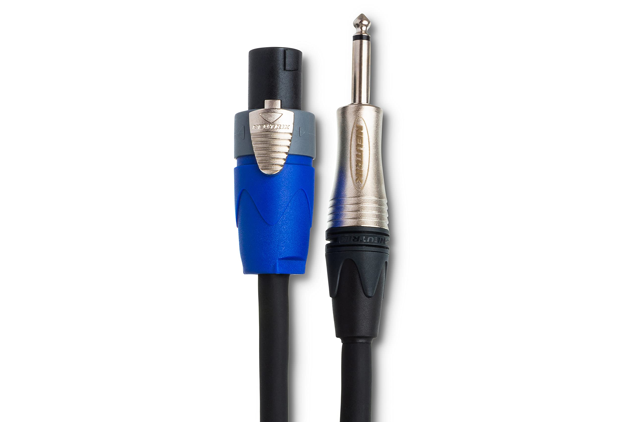 Hosa SKT-203Q Edge Speaker Cable, Neutrik speakON to 1/4 in TS, Black, 3 ft