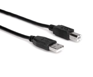 hosa usb-203ab high speed usb cable, type a to type b, 3 ft