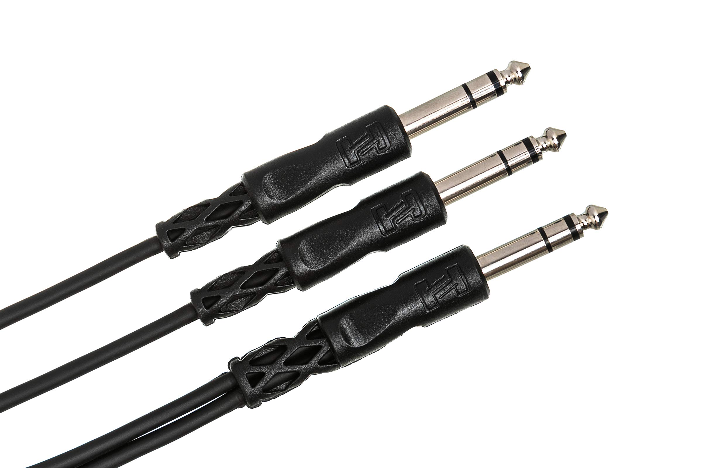 Hosa CYS-103 Y Cable, 1/4 in TRS to Dual 1/4 in TRS, 3 ft